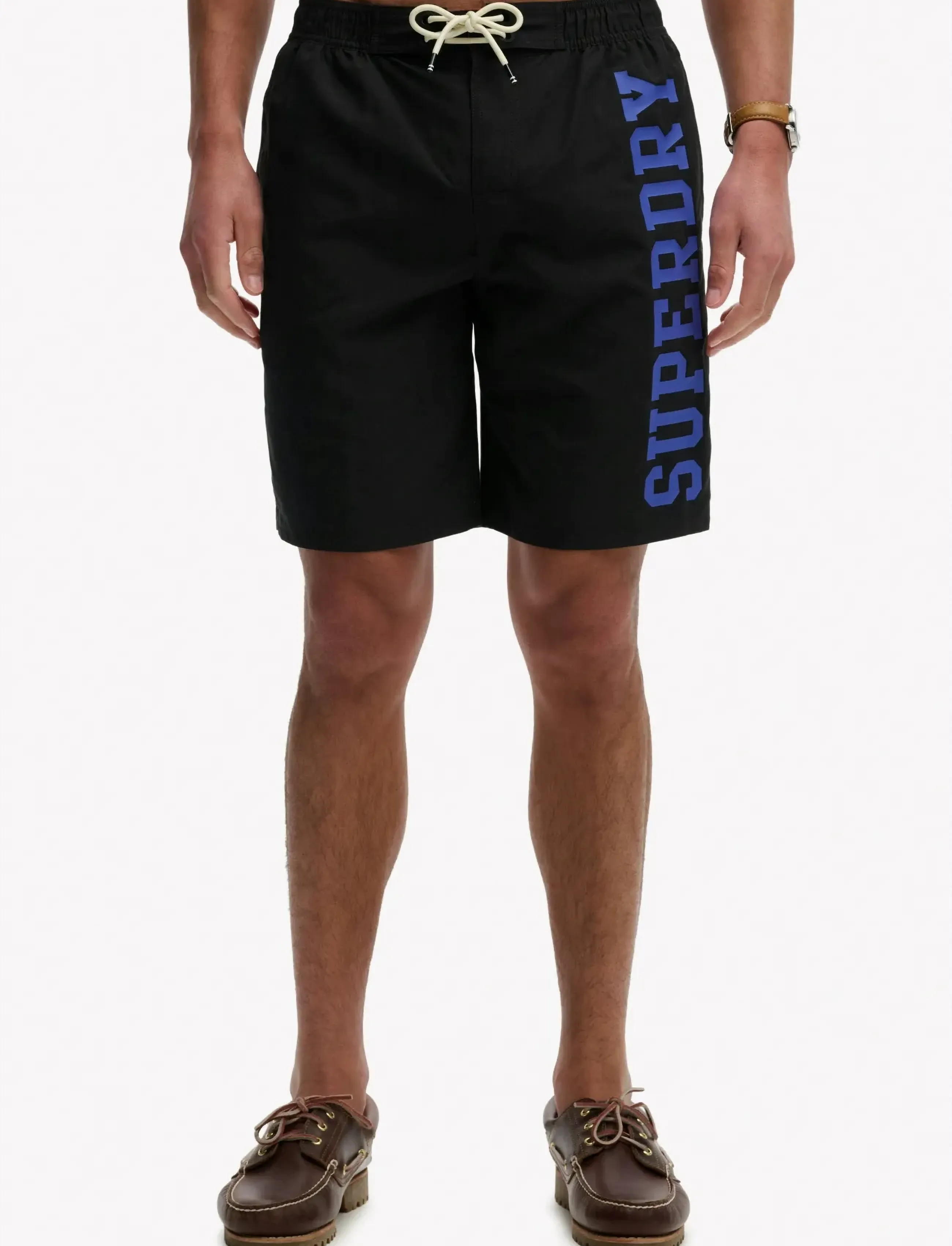 Superdry - LOGO 19 BOARDSHORT - lühikesed ujumispüksid - black - 3