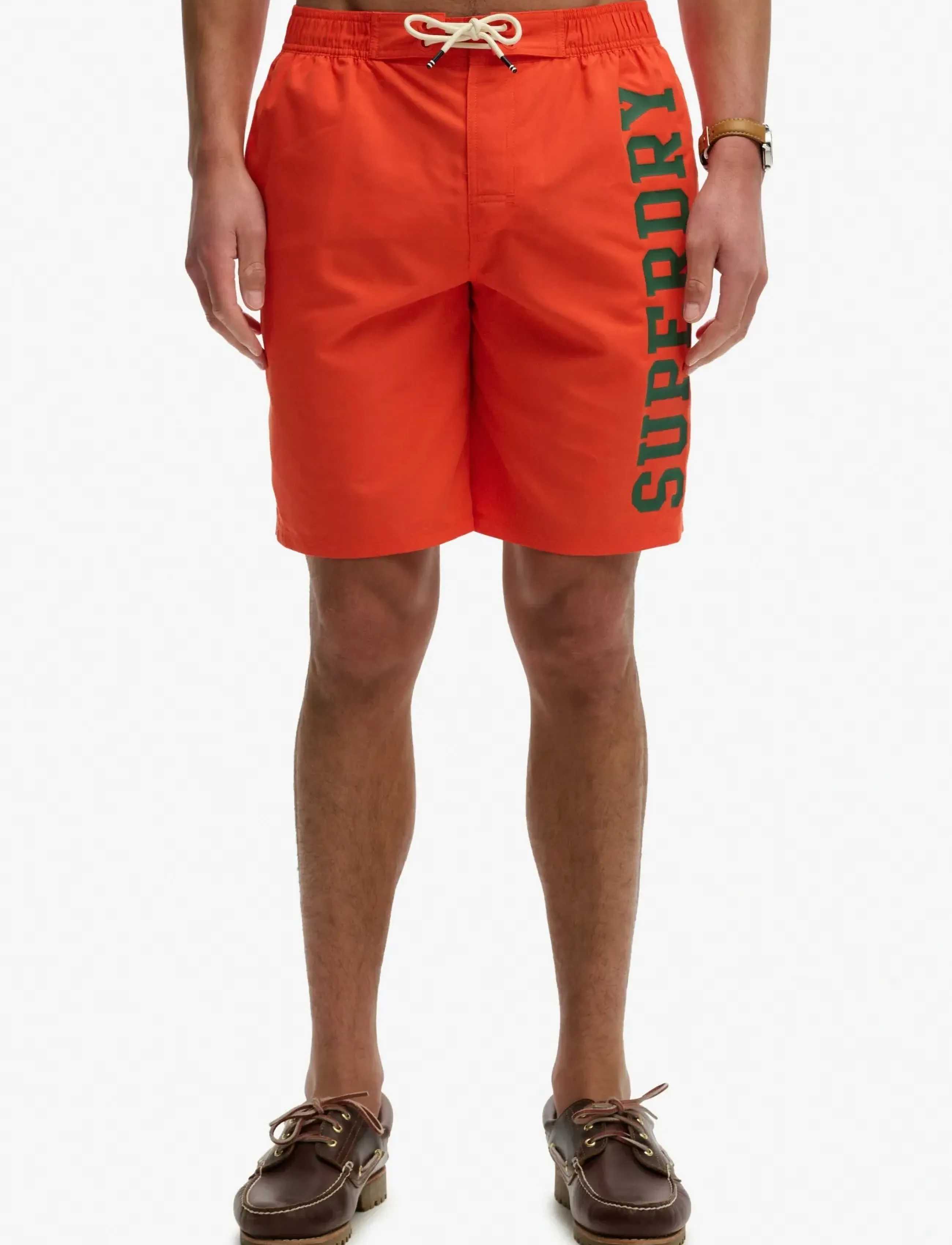 Superdry - LOGO 19 BOARDSHORT - lühikesed ujumispüksid - bold orange - 3