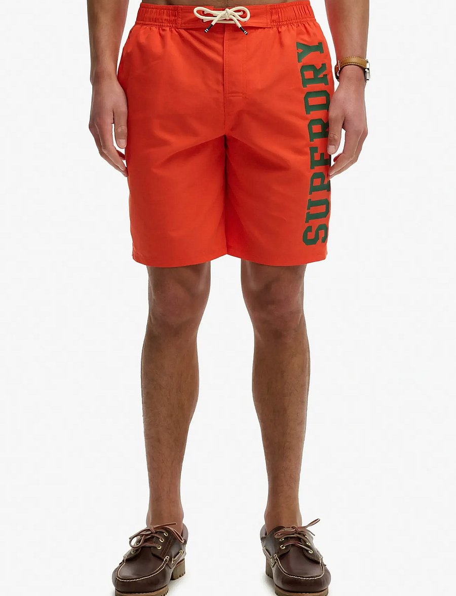 Superdry - LOGO 19 BOARDSHORT - lühikesed ujumispüksid - bold orange - 3