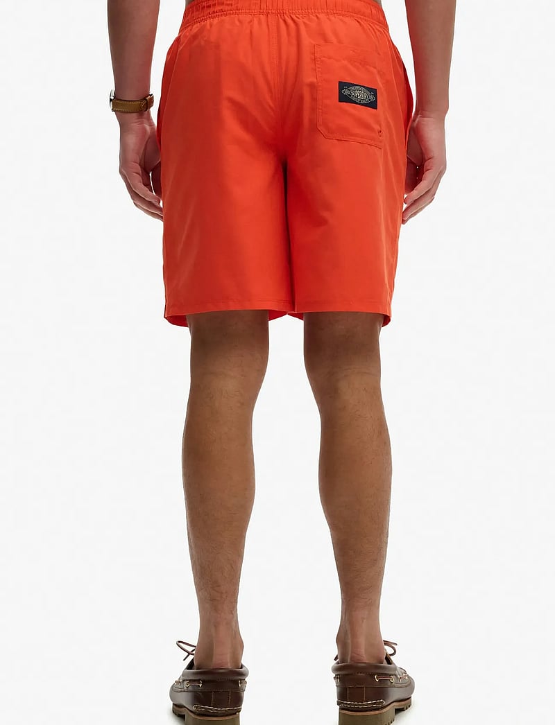Superdry - LOGO 19 BOARDSHORT - badebukser - bold orange - 4