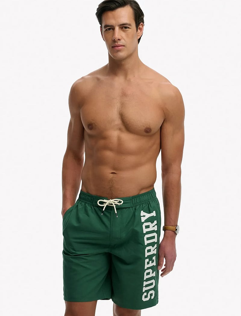 Superdry - LOGO 19 BOARDSHORT - badbyxor - hunter green - 0