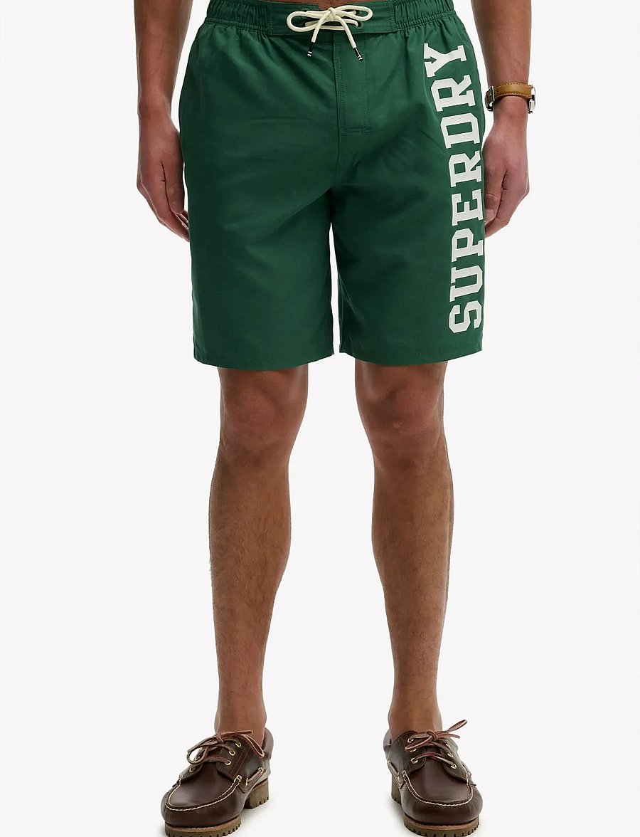 Superdry - LOGO 19 BOARDSHORT - shorts de bain - hunter green - 3