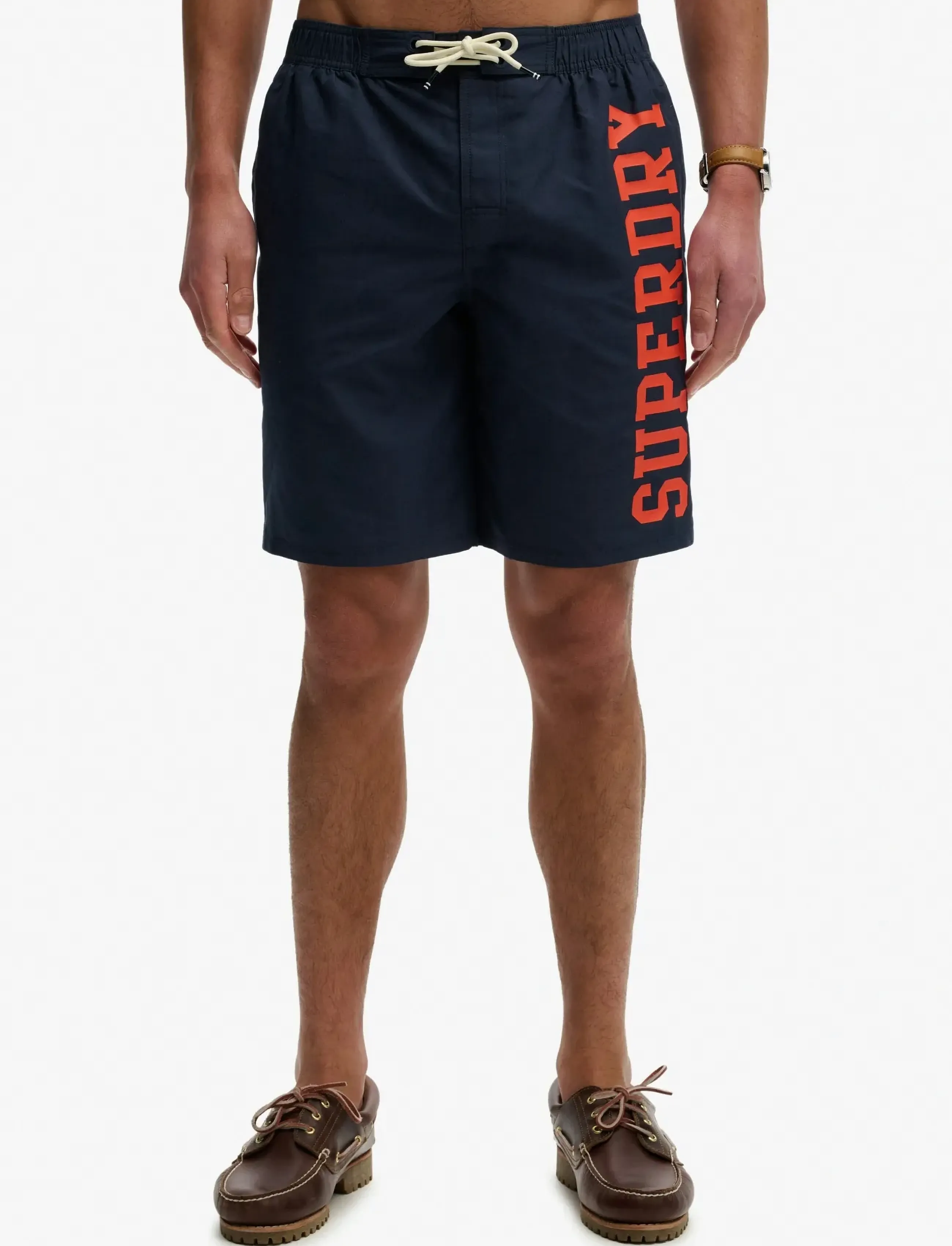 Superdry - LOGO 19 BOARDSHORT - lühikesed ujumispüksid - nautical navy - 3