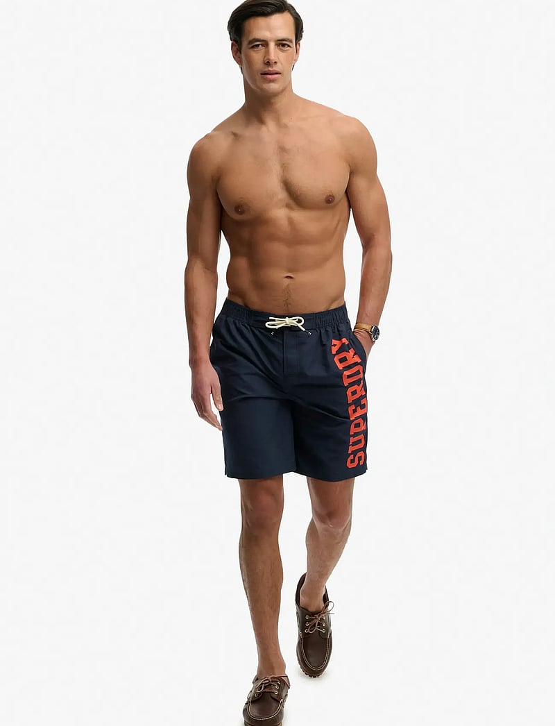 Superdry - LOGO 19 BOARDSHORT - badebukser - nautical navy - 5
