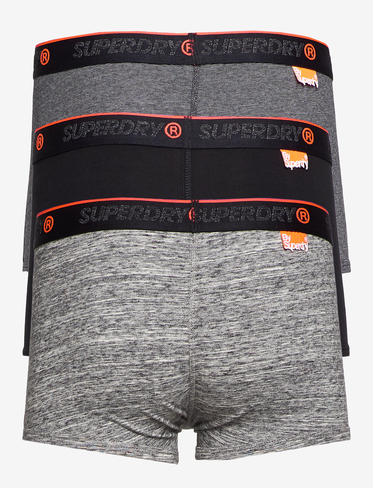 Superdry - O.L SPORT TRUNK TRIPLE PACK - black/black feeder/flint grey grit - 1