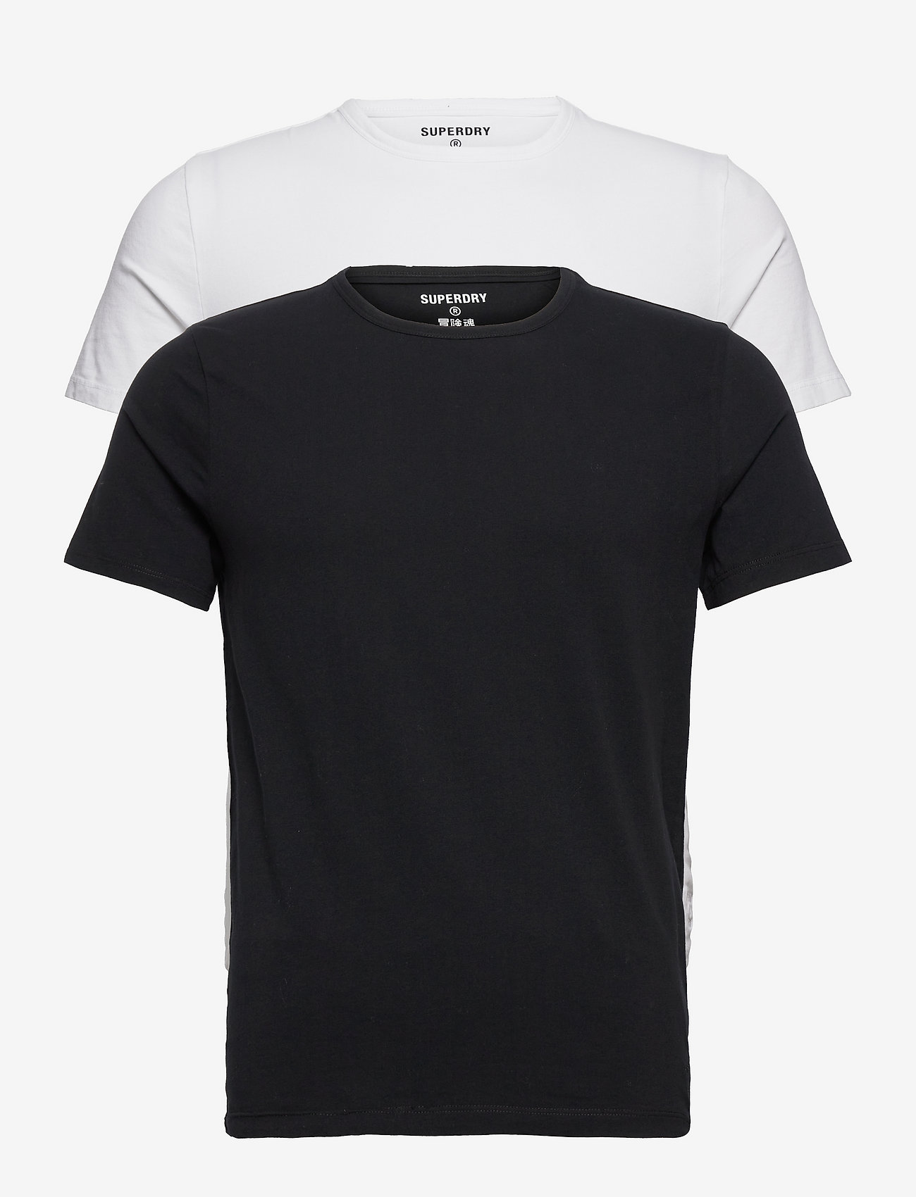 SDRY LAUNDRY SLIM TEE 2 PACK - LAUNDRY WHITE/LAUNDRY BLACK