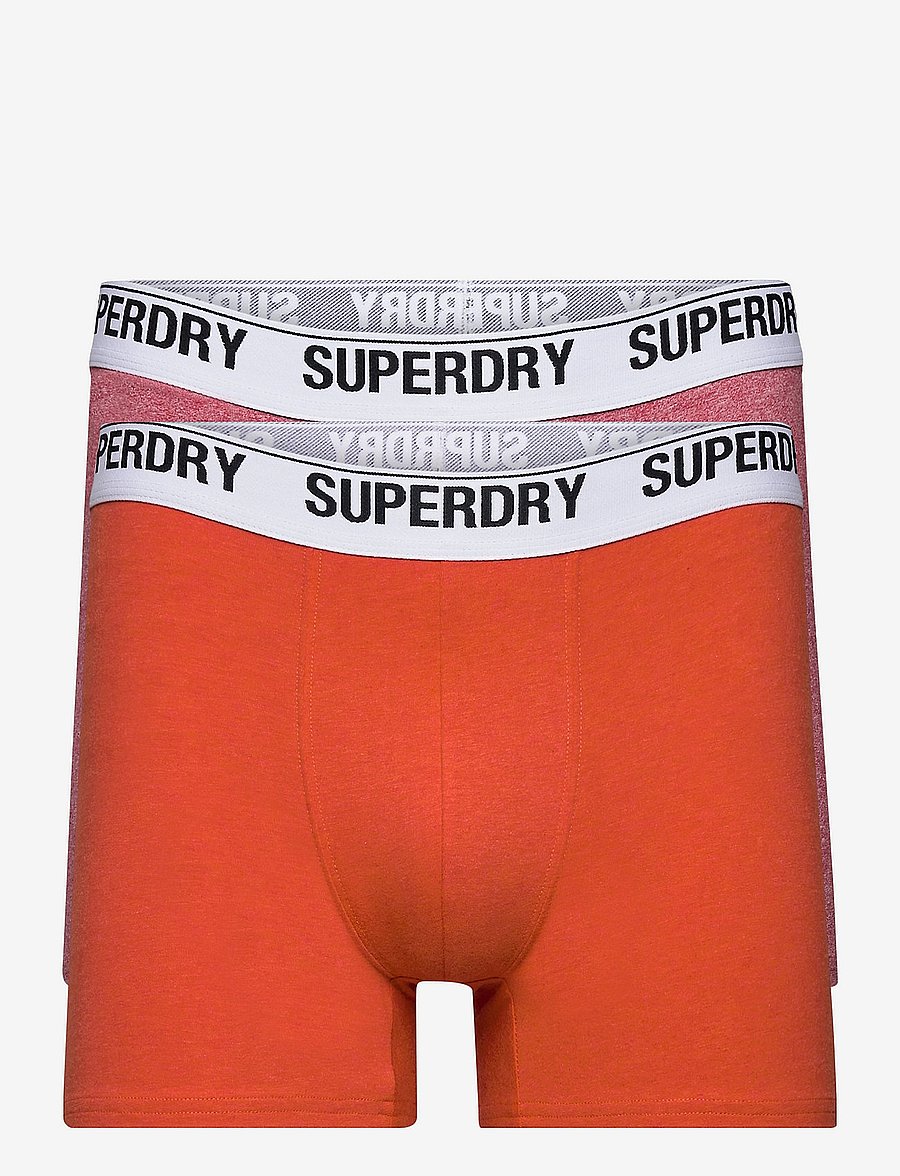 Superdry - BOXER MULTI DOUBLE PACK - mid red/orange - 0