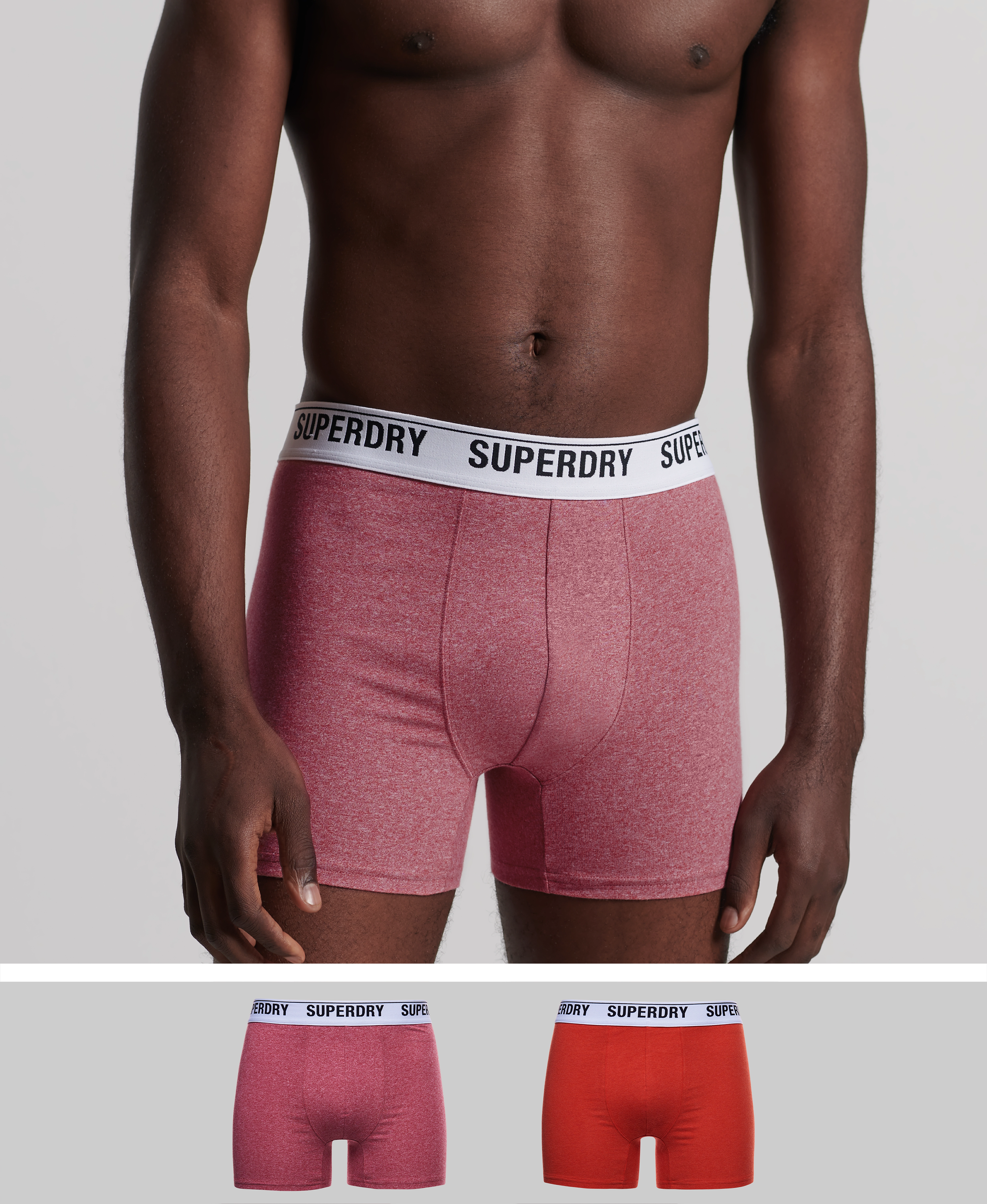 Superdry - BOXER MULTI DOUBLE PACK - mid red/orange - 1