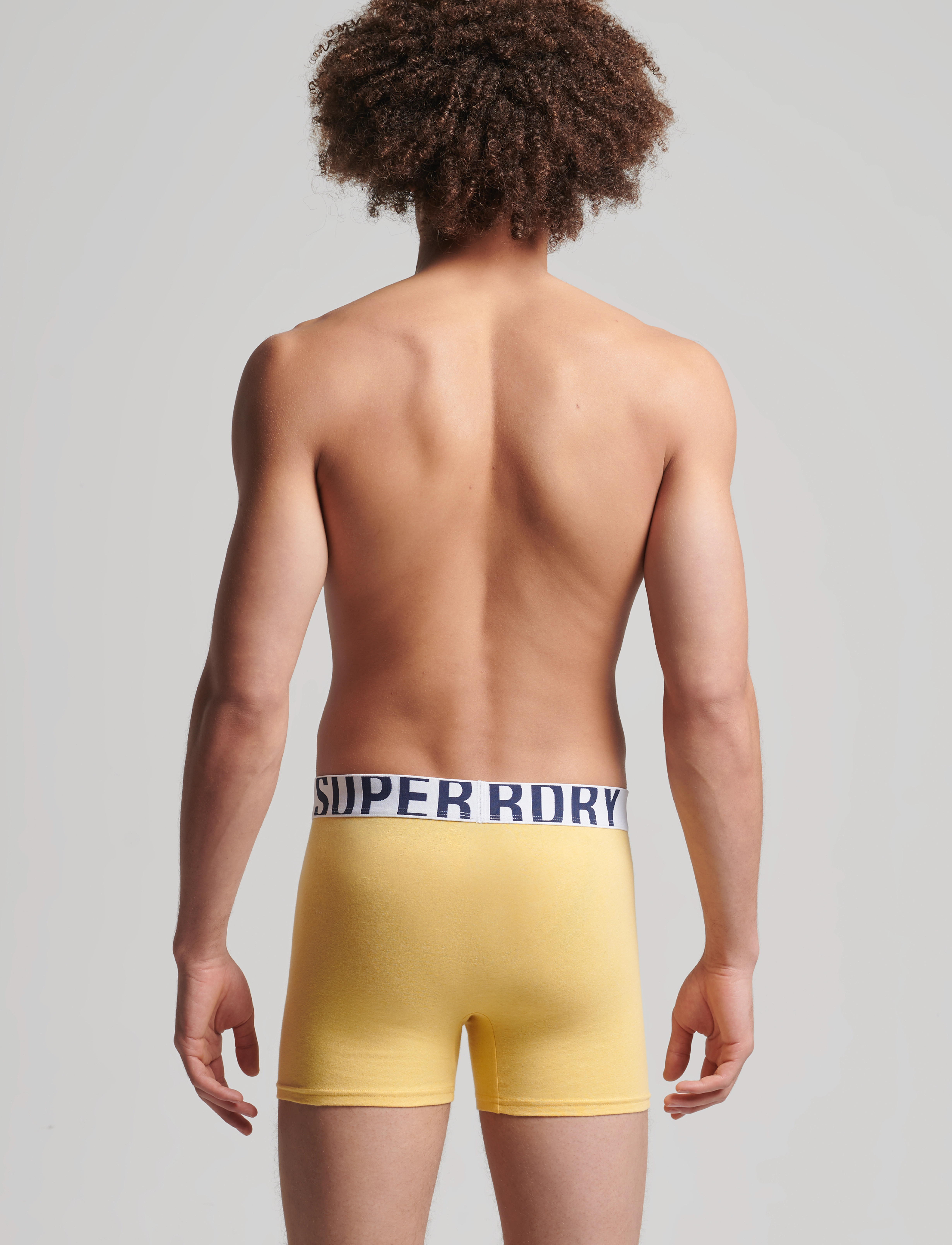 Superdry - BOXER DUAL LOGO DOUBLE PACK - mazarine/nautical yellow - 3