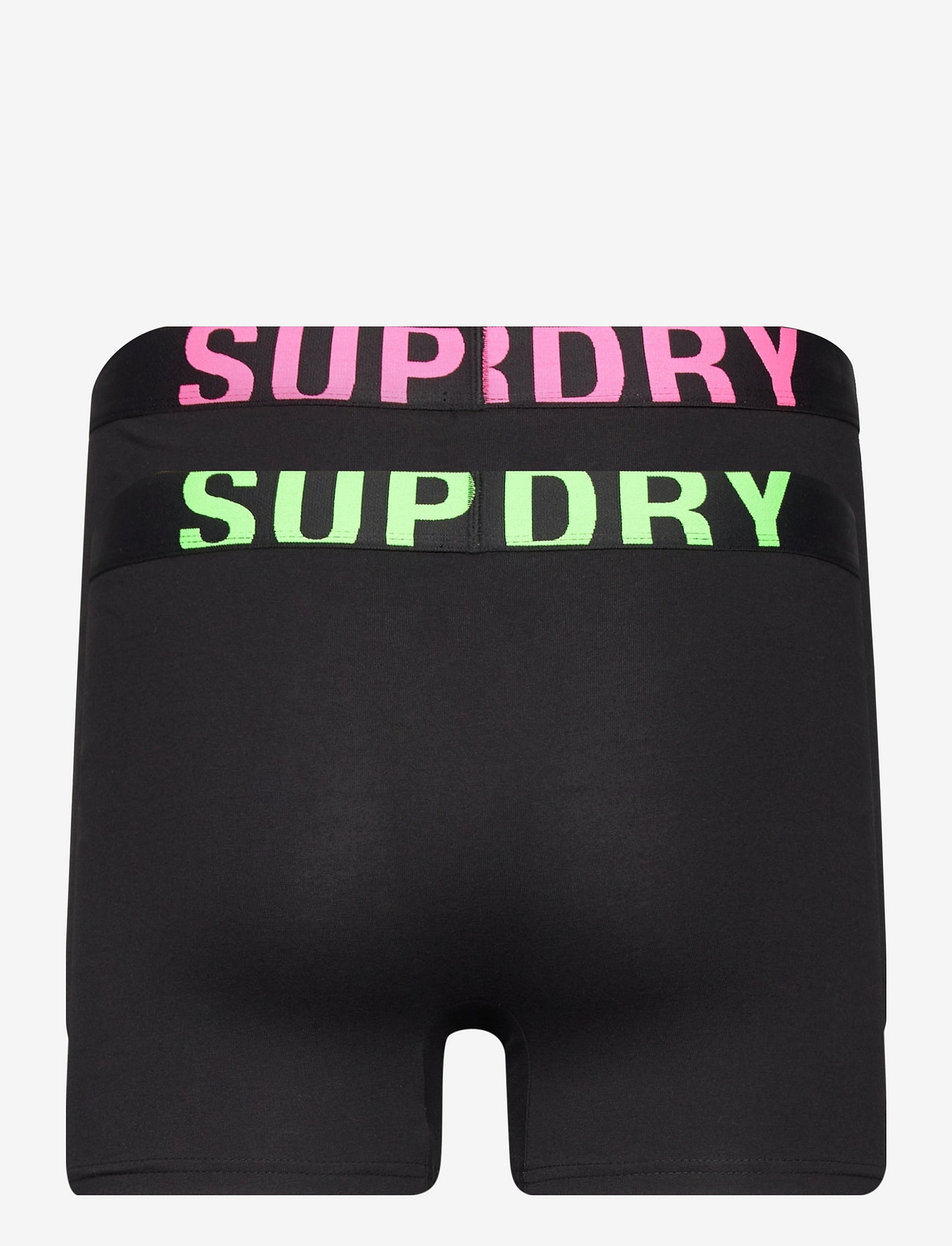 Superdry - BOXER DUAL LOGO DOUBLE PACK - black/black fluro - 5