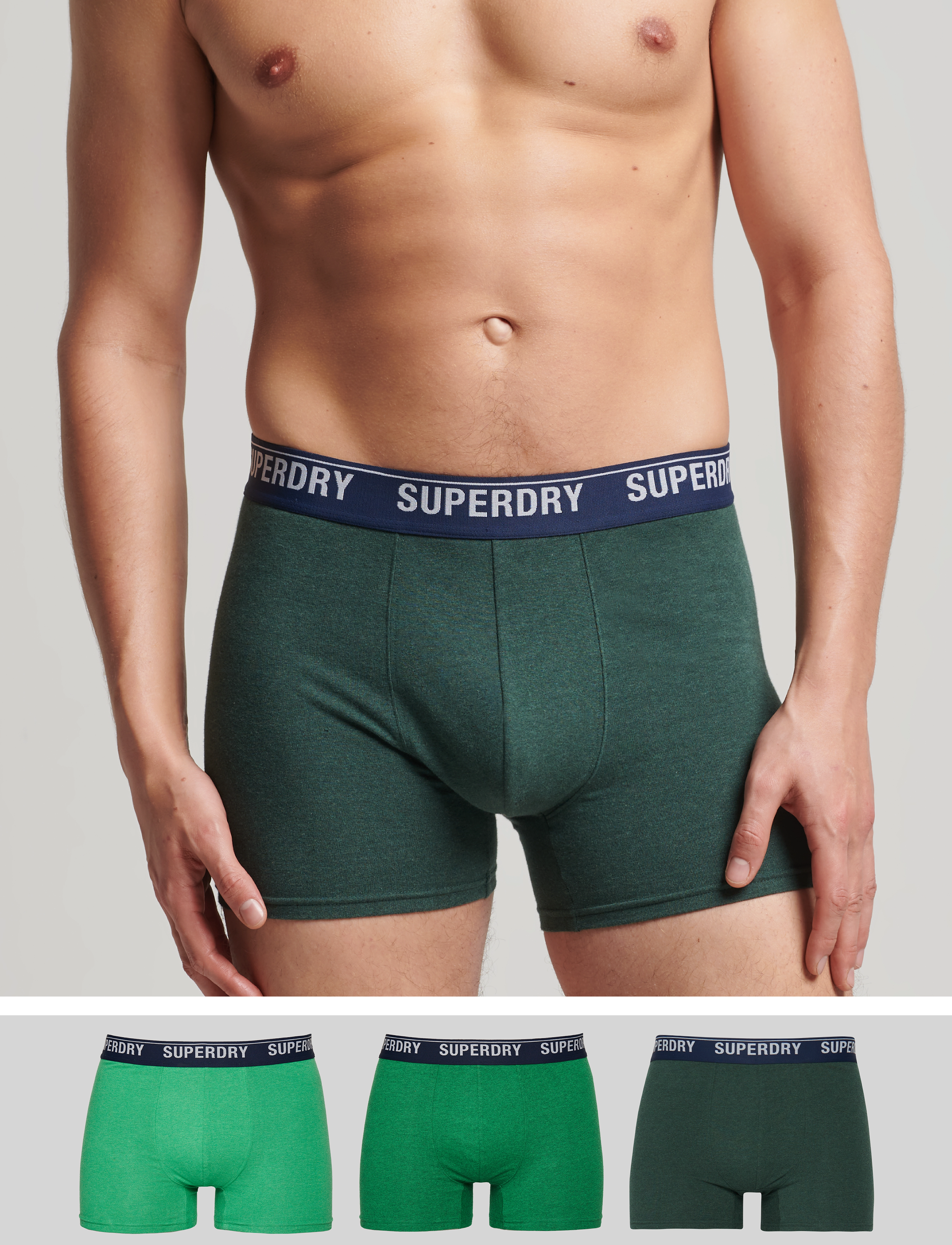 Superdry - BOXER MULTI TRIPLE PACK - enamel/oregon/bright green - 1