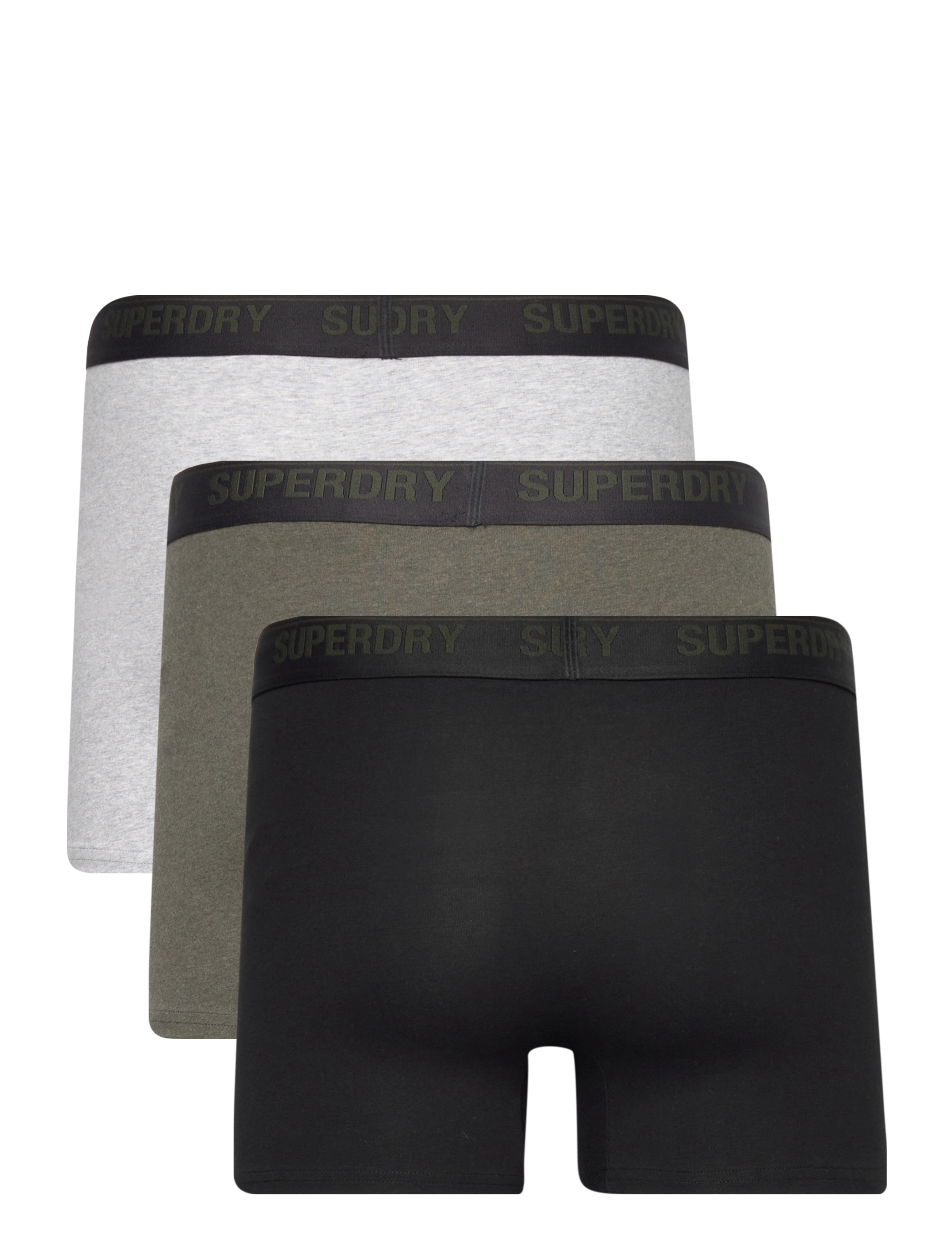Superdry - BOXER MULTI TRIPLE PACK - black/olive/grey - 4