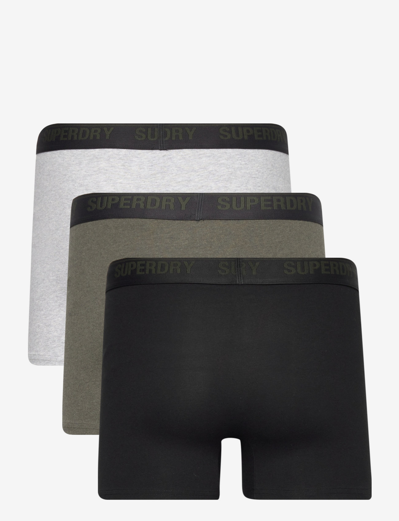 Superdry - BOXER MULTI TRIPLE PACK - black/olive/grey - 5