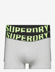 Superdry - TRUNK DUAL LOGO DOUBLE PACK - charcoal/grey fluro - 0