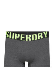 Superdry - TRUNK DUAL LOGO DOUBLE PACK - laveste priser - charcoal/grey fluro - 5