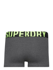 Superdry - TRUNK DUAL LOGO DOUBLE PACK - mažiausios kainos - charcoal/grey fluro - 6