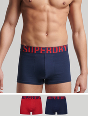 Superdry - TRUNK DUAL LOGO DOUBLE PACK - laveste priser - richest navy/risk red - 1