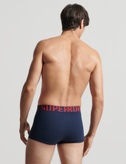 Superdry - TRUNK DUAL LOGO DOUBLE PACK - mažiausios kainos - richest navy/risk red - 2