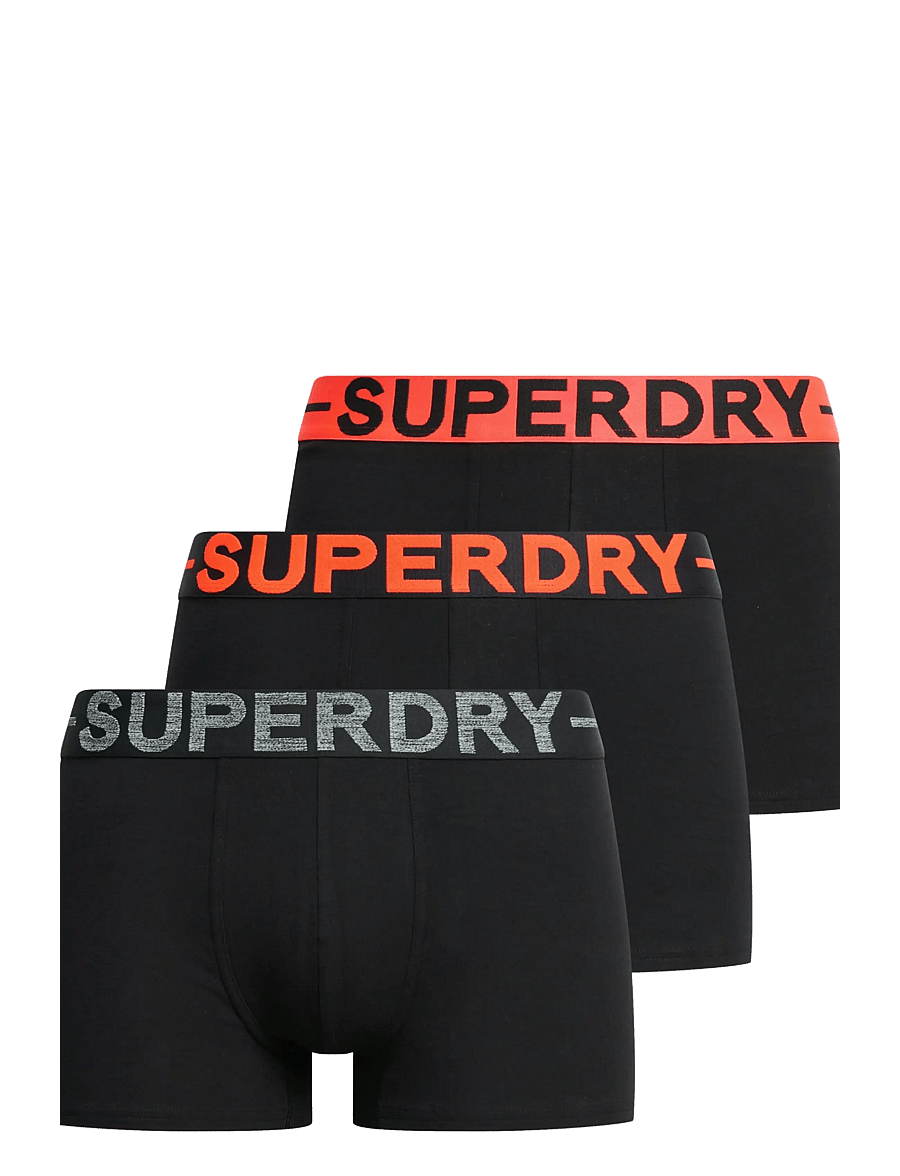 Superdry - TRUNK TRIPLE PACK - boxershorts - black/orange - 1