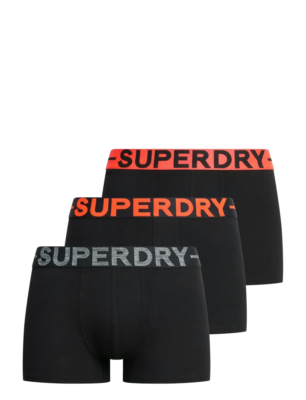 Superdry - TRUNK TRIPLE PACK - boxershorts - black/orange - 2