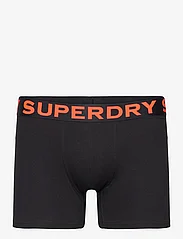 Superdry - BOXER TRIPLE PACK - boxer briefs - black/bright orange marl/noos grey marl - 4