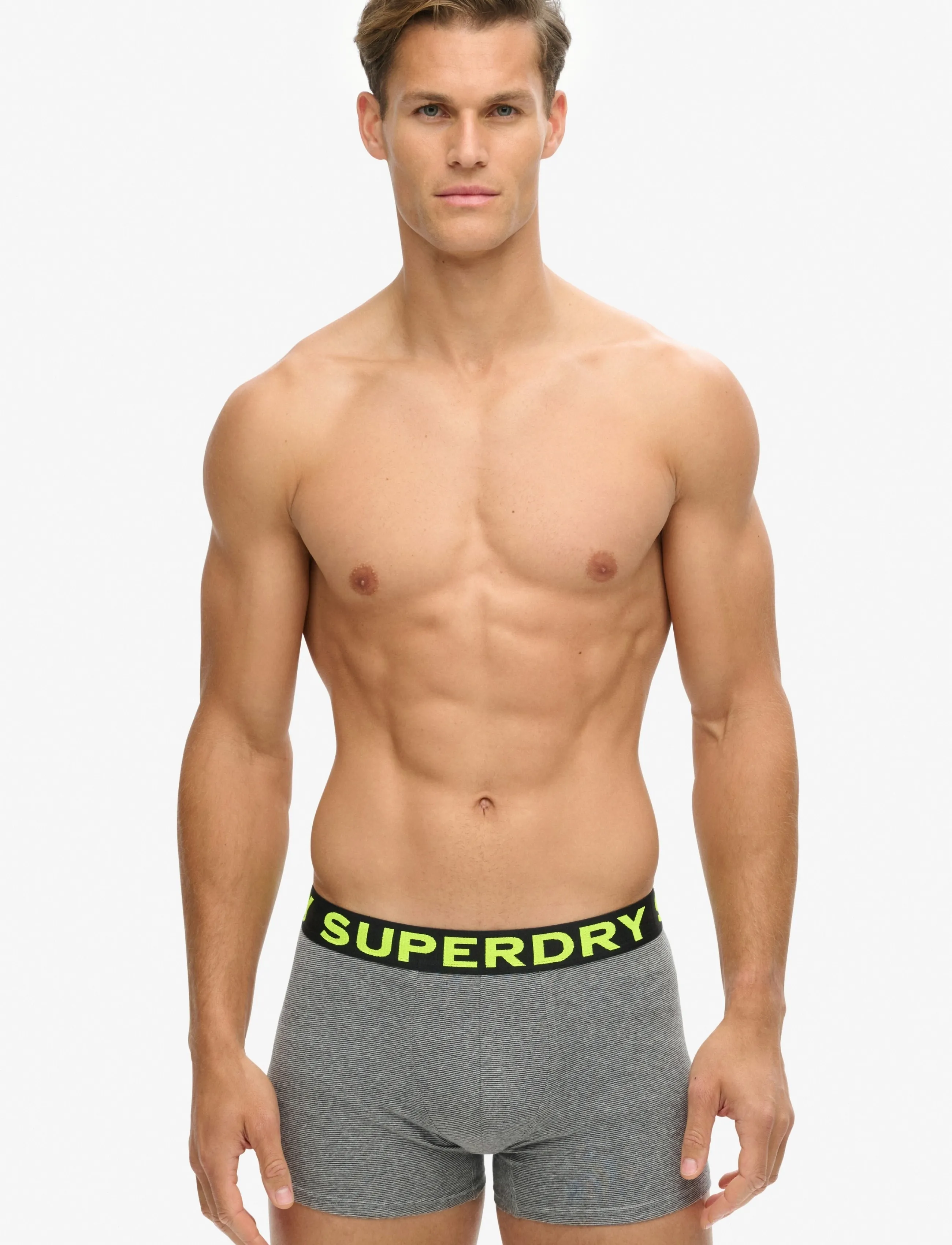 Superdry Boxer Triple Pack, L, Grey, Undertøj > Boksere, Herre