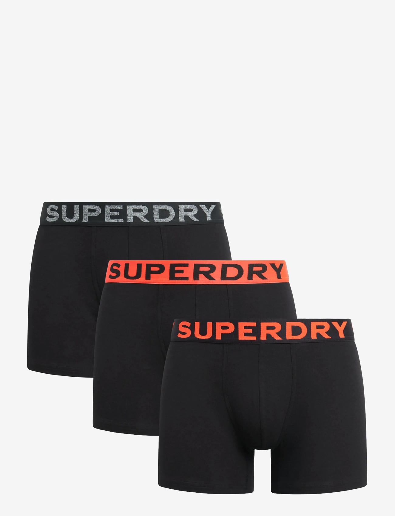 Superdry - BOXER TRIPLE PACK - laveste priser - black/orange - 1