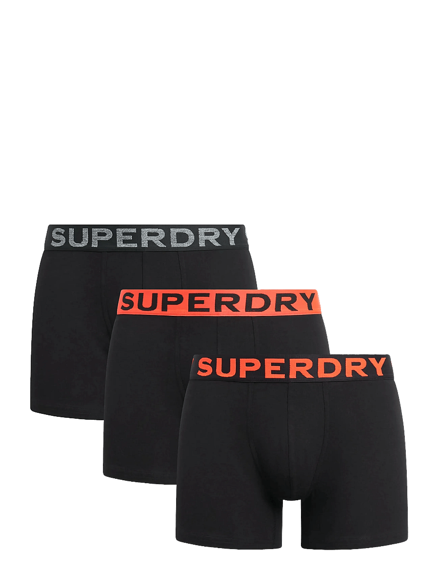 Superdry - BOXER TRIPLE PACK - multipack underpants - black/orange - 1