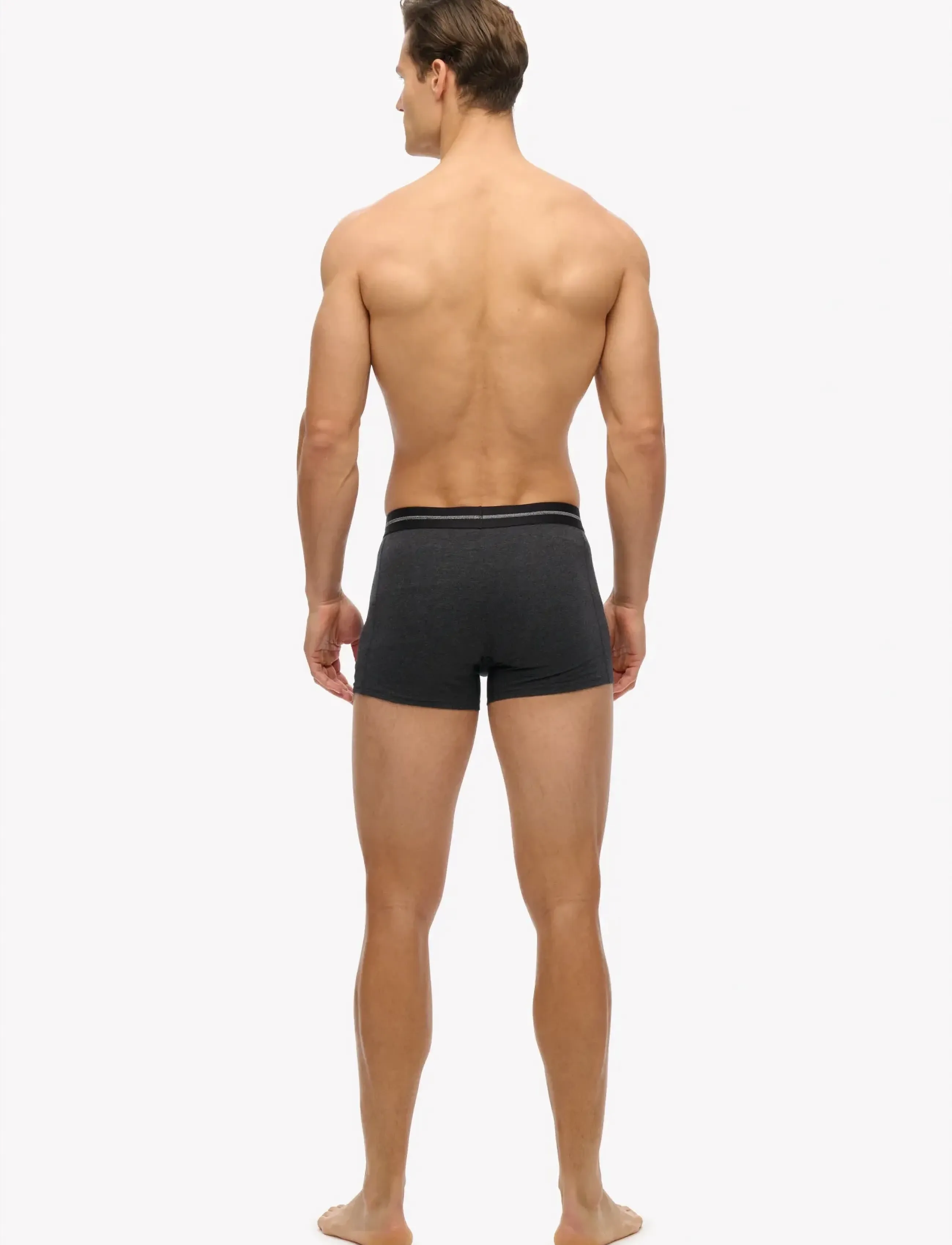 Superdry - BOXER TRIPLE PACK - raven black marl - 5