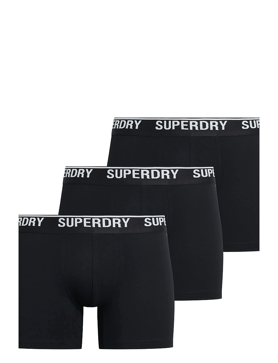 Superdry - BOXER TRIPLE PACK - unterhosen im multipack - black/black/optic - 0