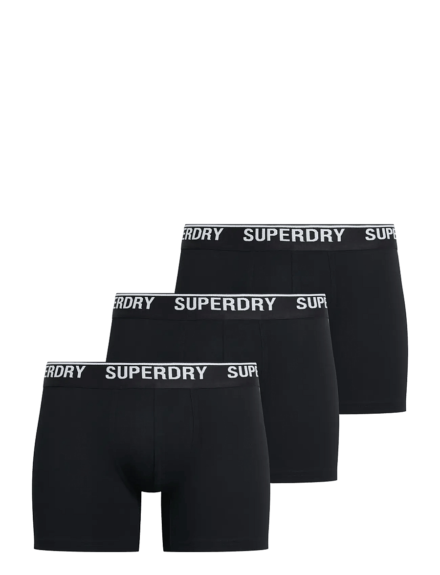 Superdry - BOXER TRIPLE PACK - unterhosen im multipack - black/black/optic - 1