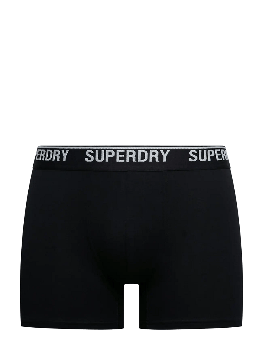 Superdry - BOXER TRIPLE PACK - unterhosen im multipack - black/black/optic - 2