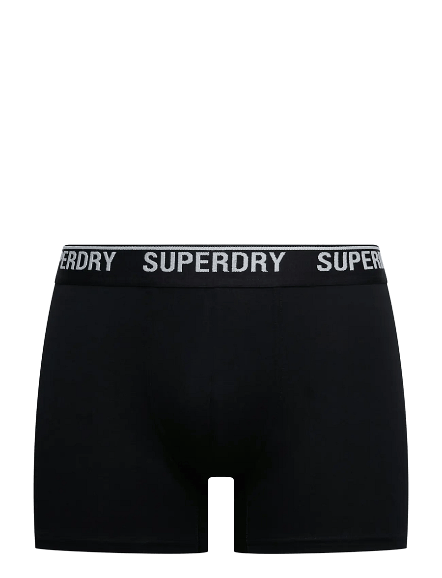 Superdry - BOXER TRIPLE PACK - unterhosen im multipack - black/black/optic - 3