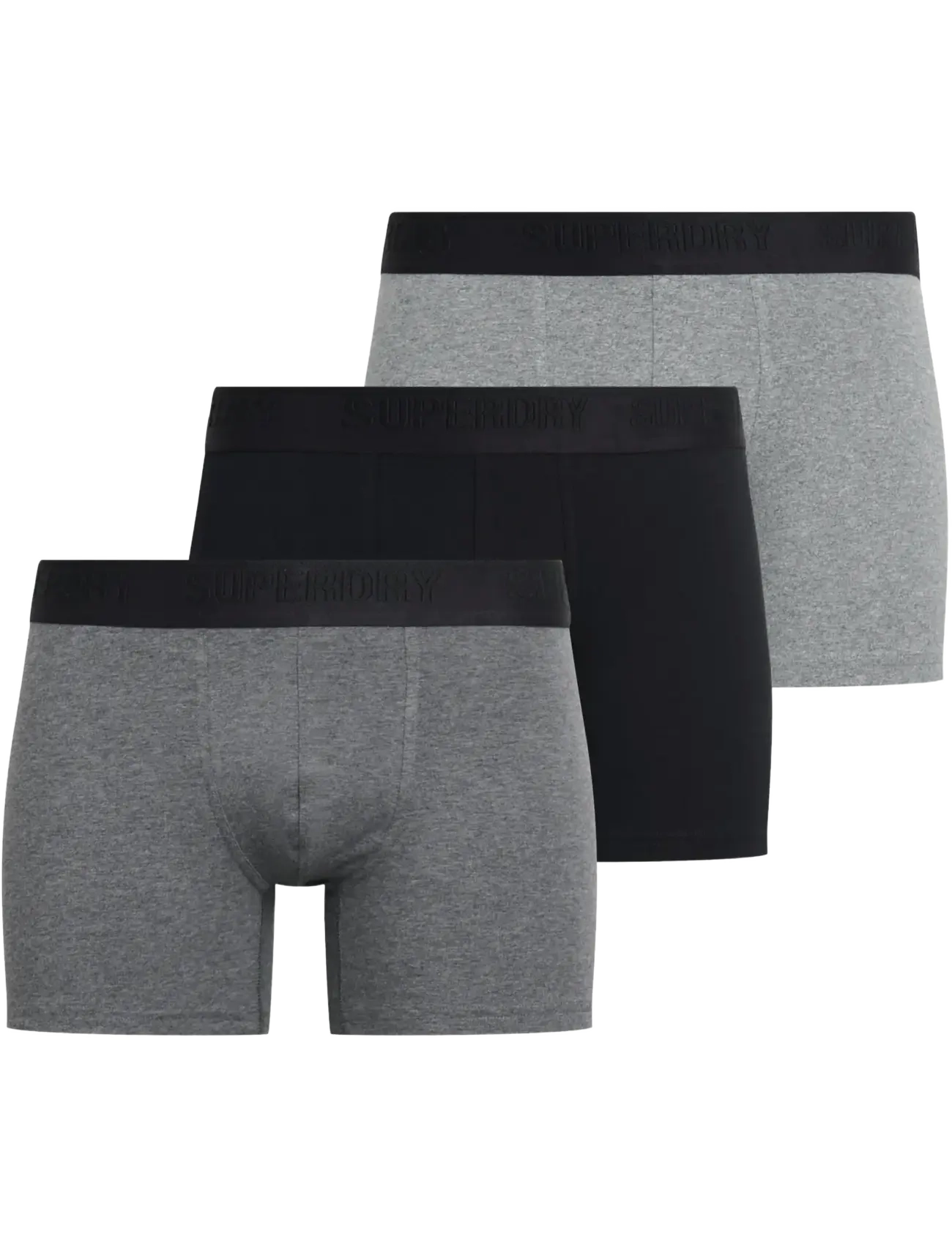 BOXER TRIPLE PACK - BLACK/CHARCOAL/GREY