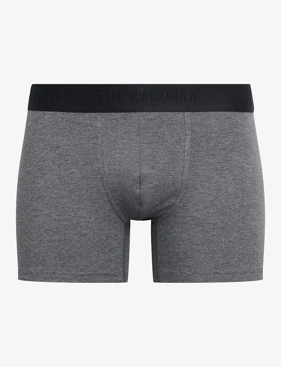Superdry - BOXER TRIPLE PACK - multipakk aluspüksid - black/charcoal/grey - 1