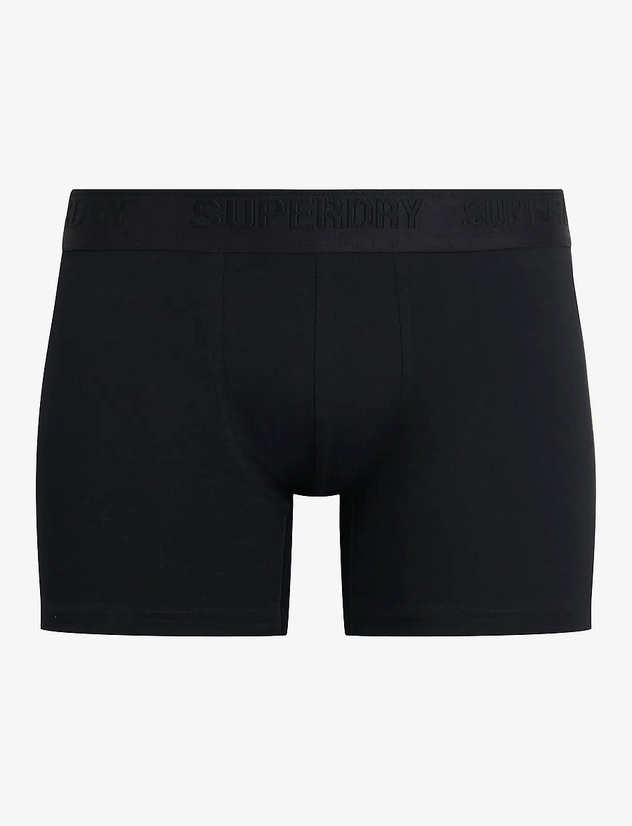 Superdry - BOXER TRIPLE PACK - multipakk aluspüksid - black/charcoal/grey - 2