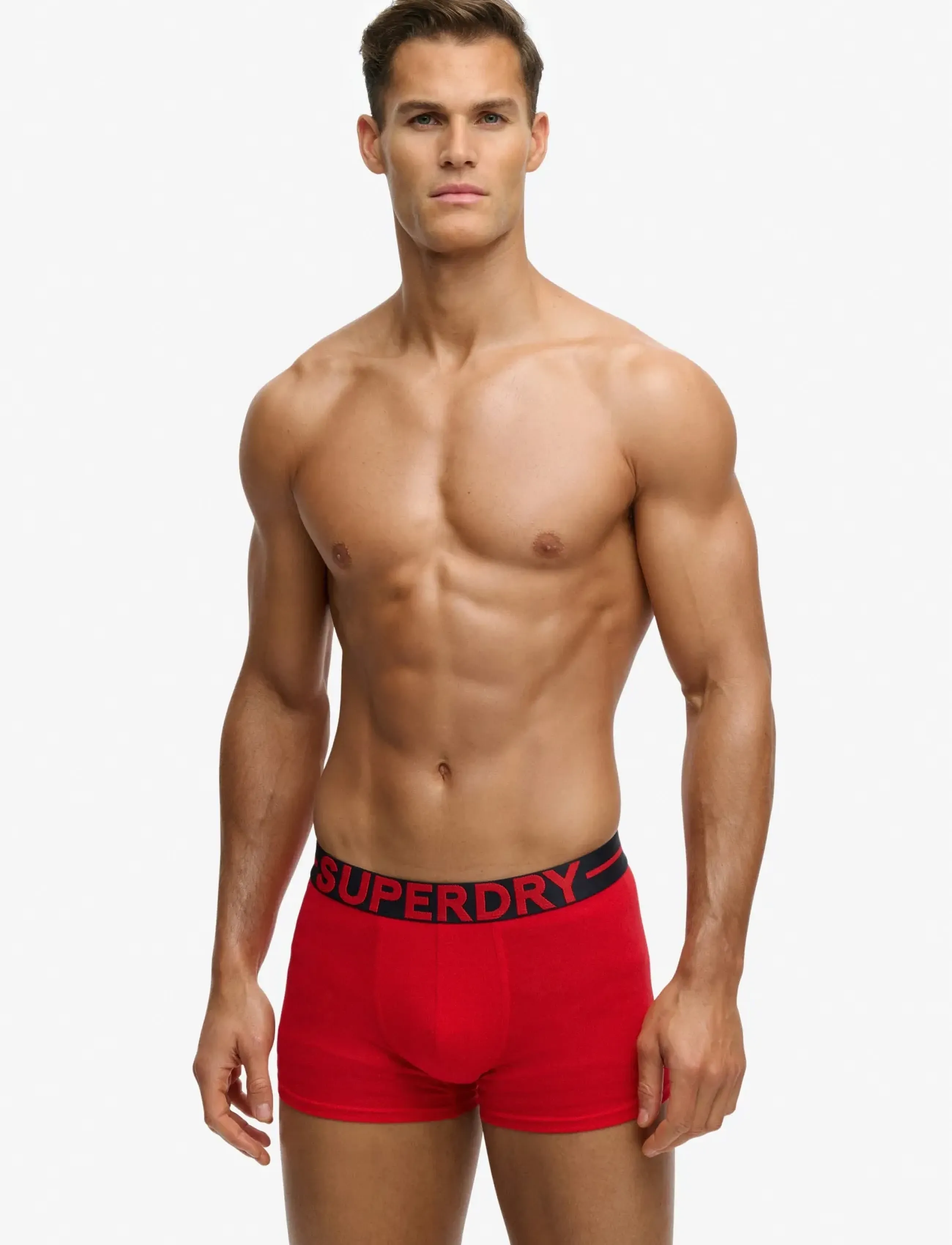 Superdry Trunk Triple Pack, Herren, Trunks Multipack, Marineblau, Gr.L