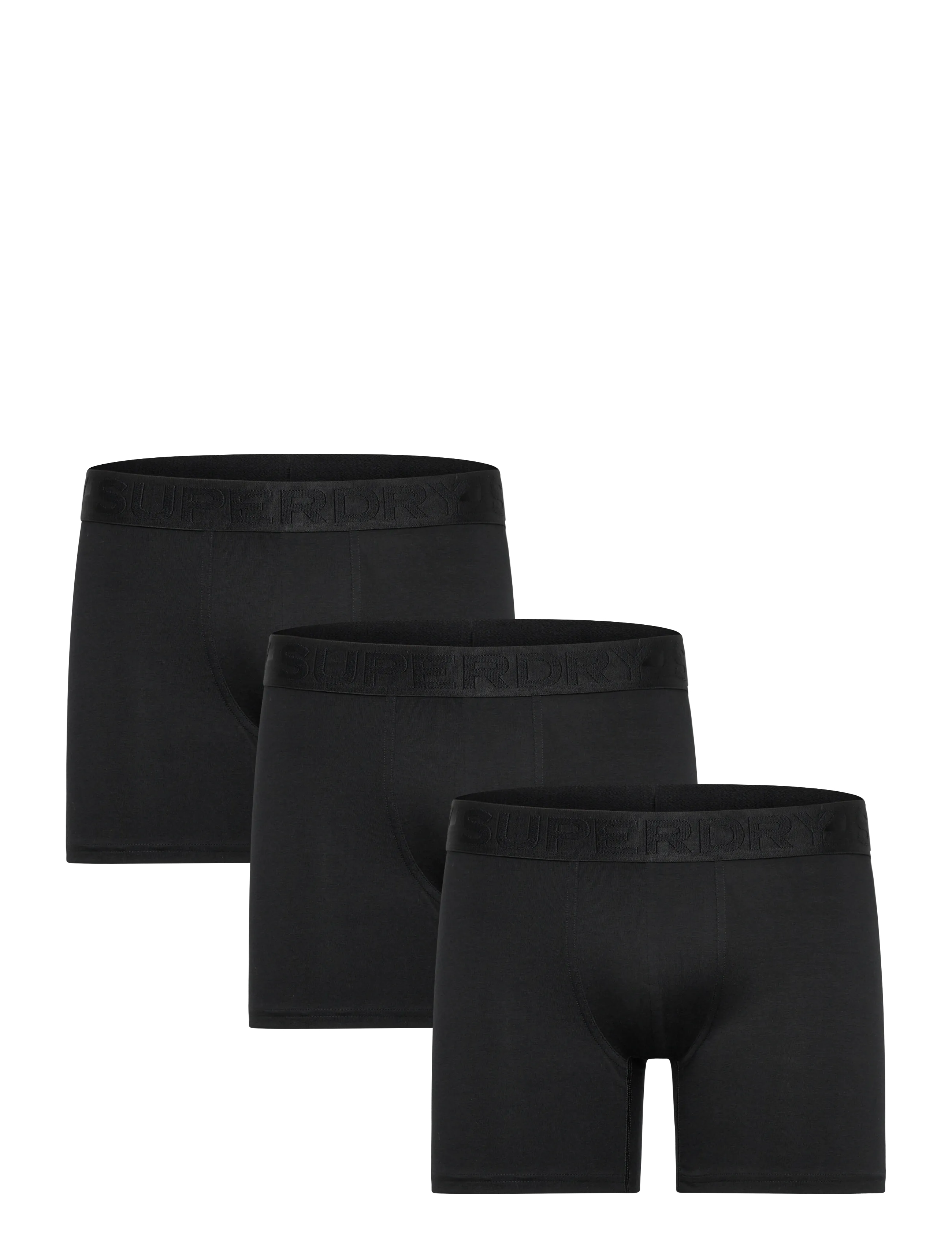 Superdry BOXER TRIPLE PACK - Underwear - BLACK/BLACK / black