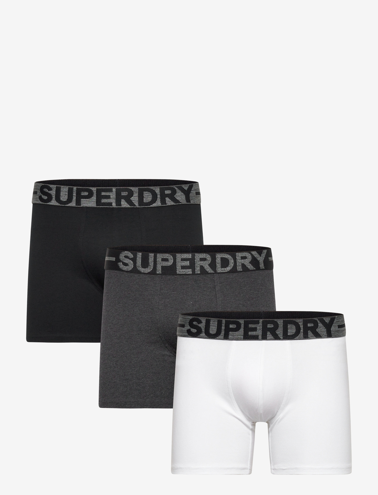 Superdry - BOXER TRIPLE PACK - bokserid - black/grey/optic - 1