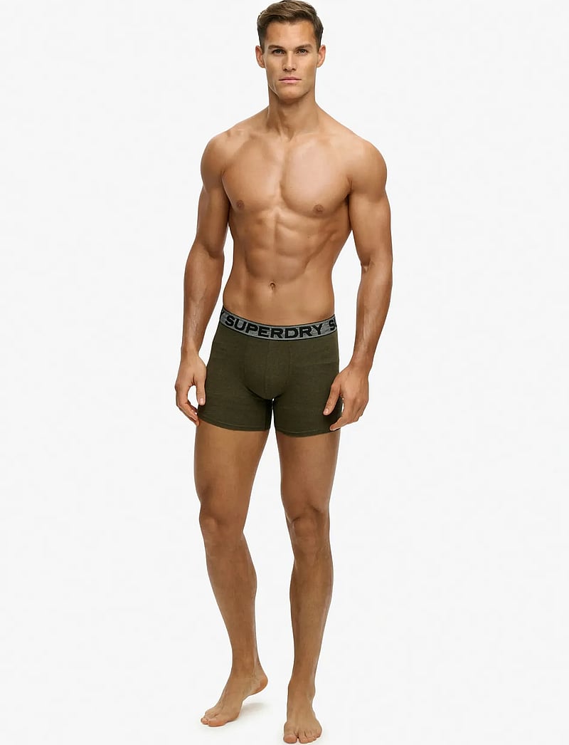 Superdry - BOXER TRIPLE PACK - multipack underbukser - black/khaki/grey - 2