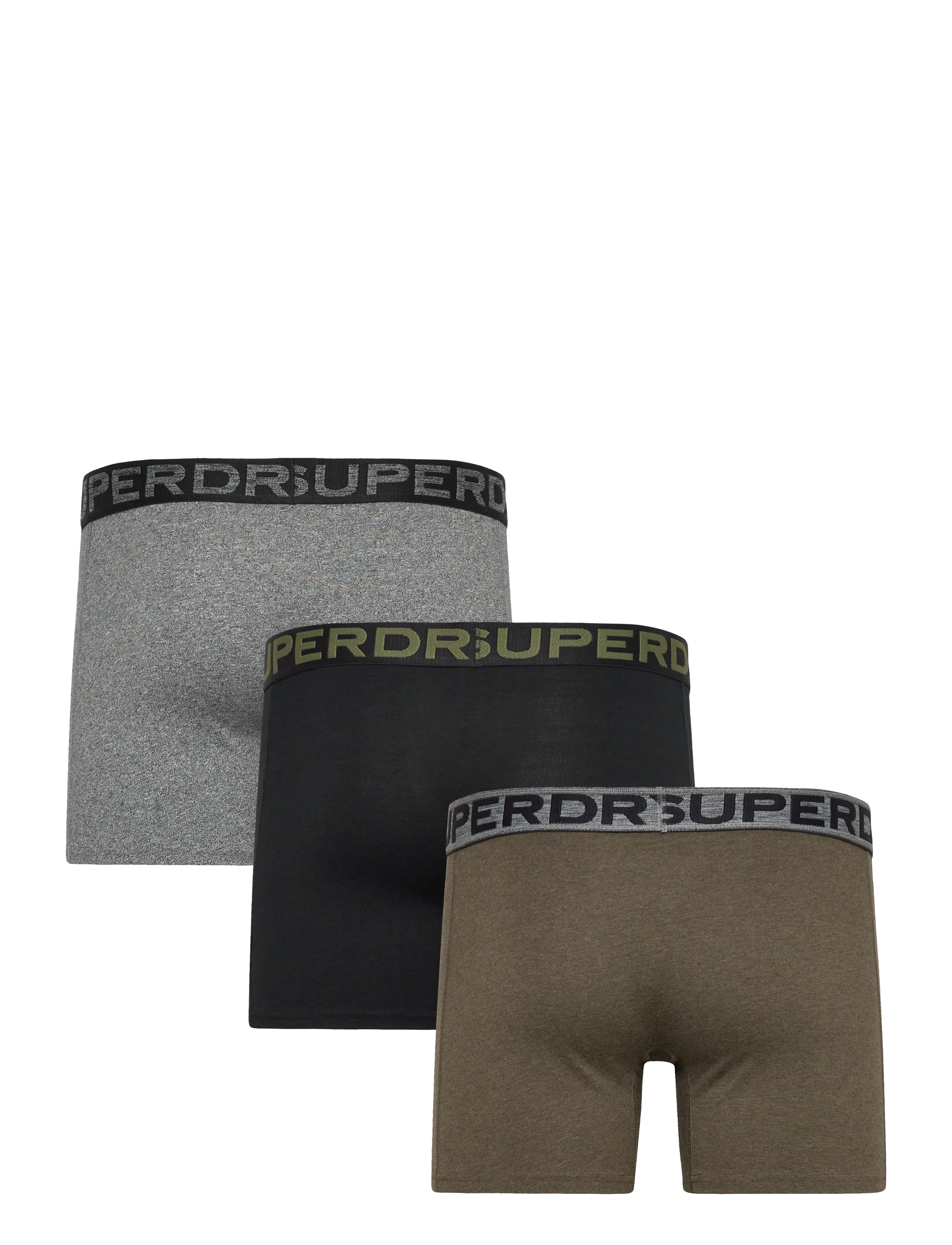 Superdry - BOXER TRIPLE PACK - lowest prices - black/khaki/grey - 4