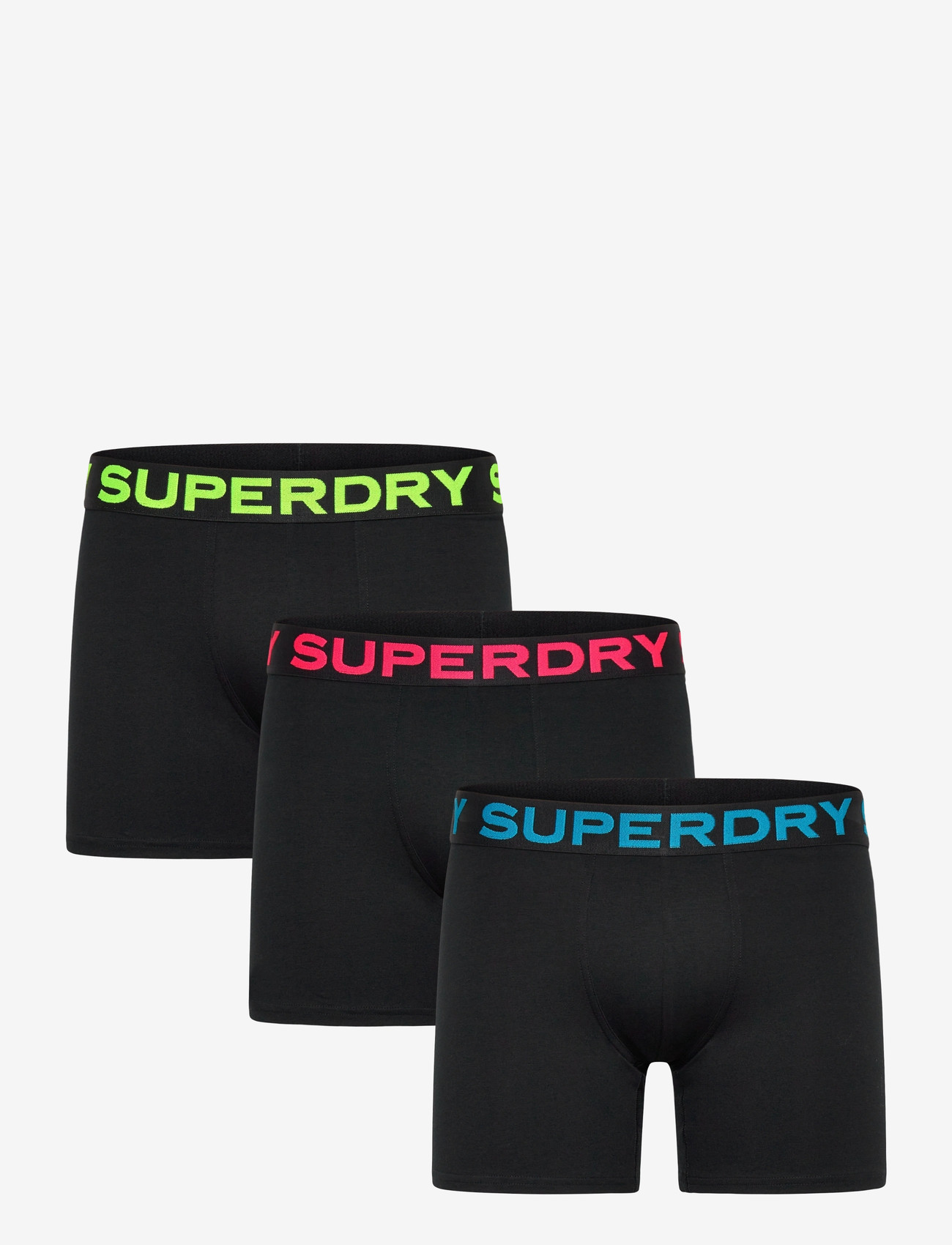 Superdry - BOXER TRIPLE PACK - die niedrigsten preise - black/neon - 1