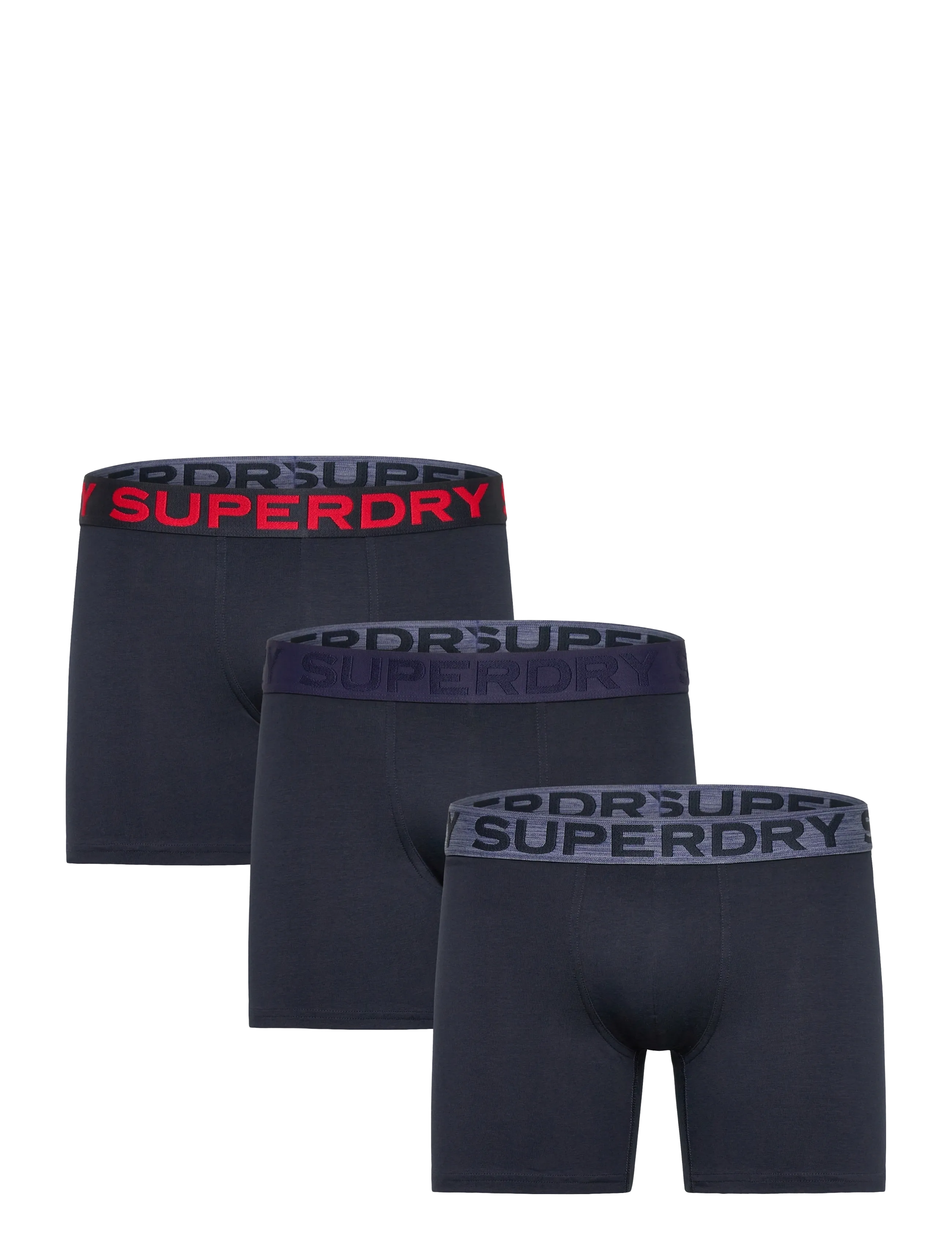 Superdry BOXER TRIPLE PACK - Underwear - ECLIPSE NAVY/RED / navy