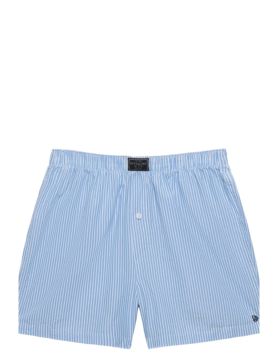 Superdry - COTTON BOXER SHORT - boxershorts - chalk blue stripe - 1