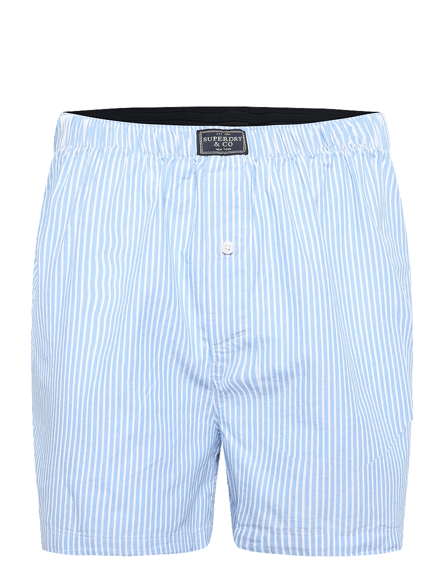 Superdry - COTTON BOXER SHORT - boxershorts - chalk blue stripe - 1