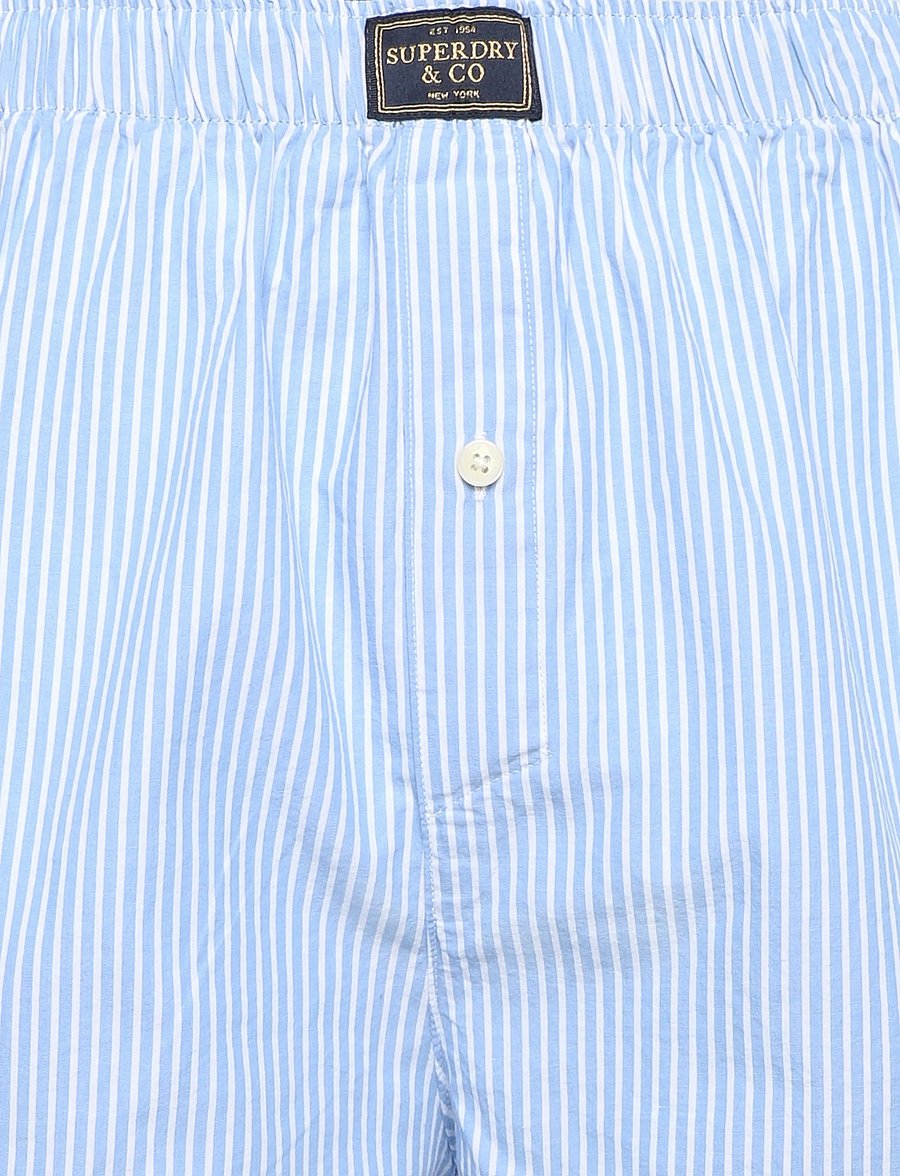 Superdry - COTTON BOXER SHORT - boxershorts - chalk blue stripe - 5