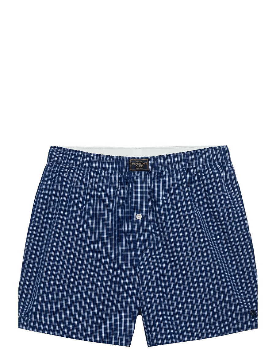 Superdry - COTTON BOXER SHORT - boxershorts - glen blue check - 1