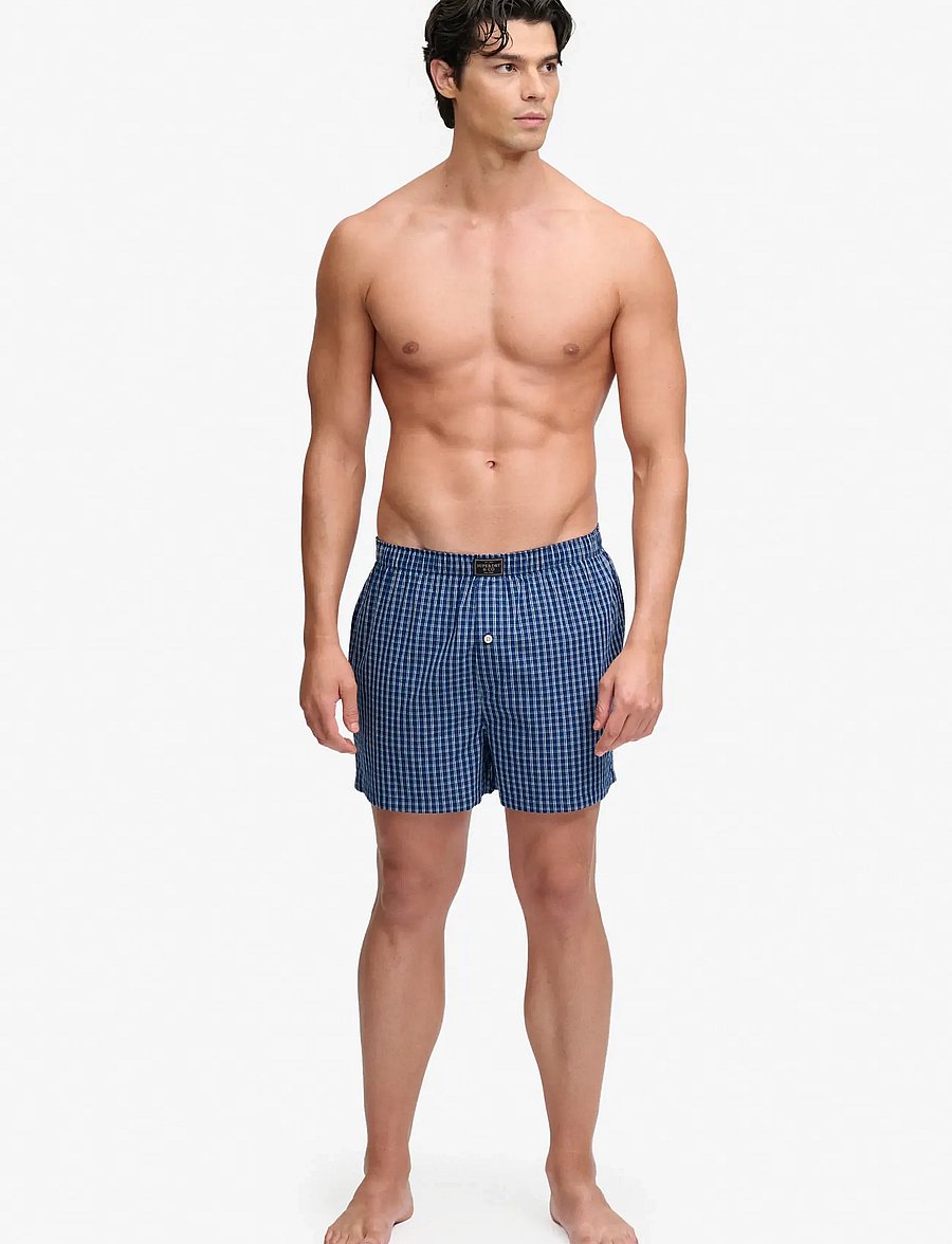 Superdry - COTTON BOXER SHORT - boxershorts - glen blue check - 3