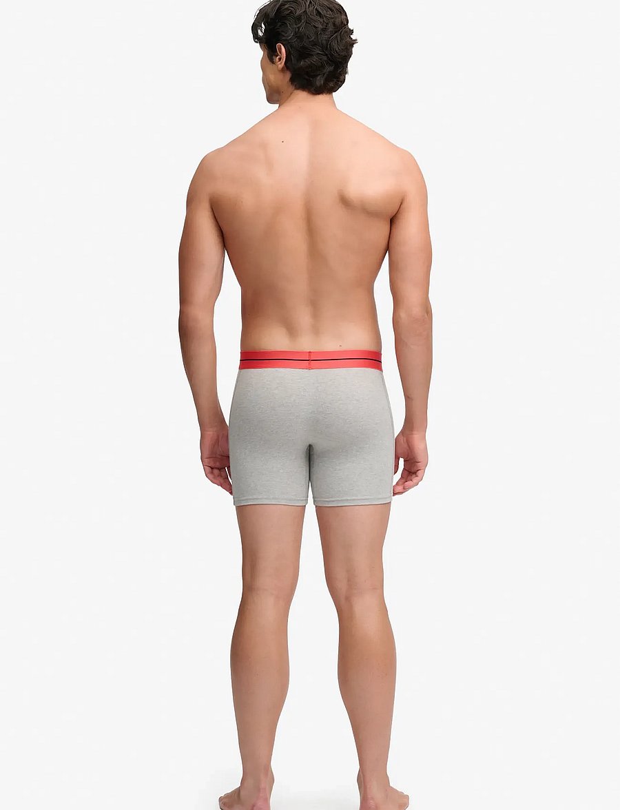Superdry - SDRY & CO BOXER TRIPLE PACK - boxershorts - black/bold orange/grey marl - 4