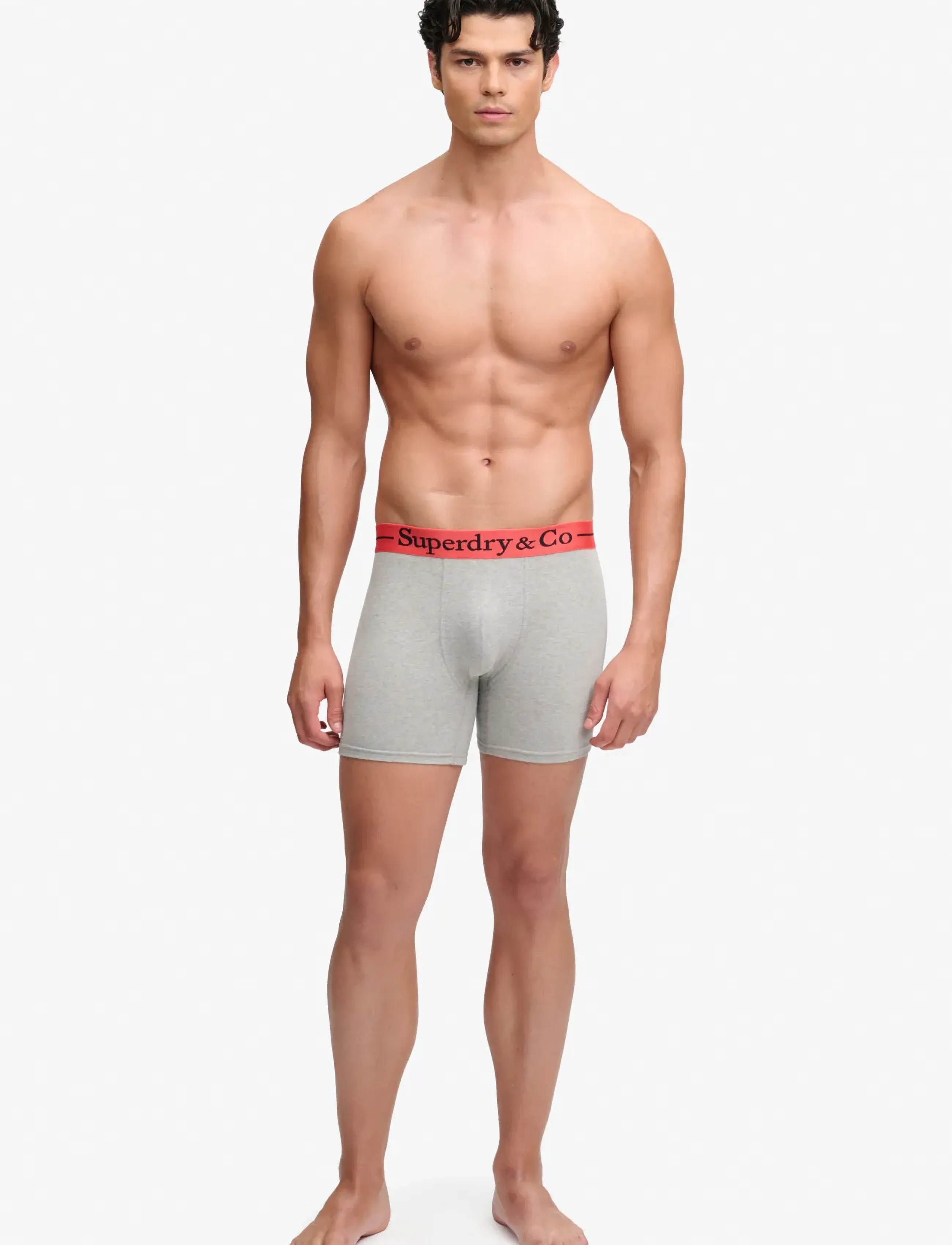Superdry - SDRY & CO BOXER TRIPLE PACK - boxershorts - black/bold orange/grey marl - 5
